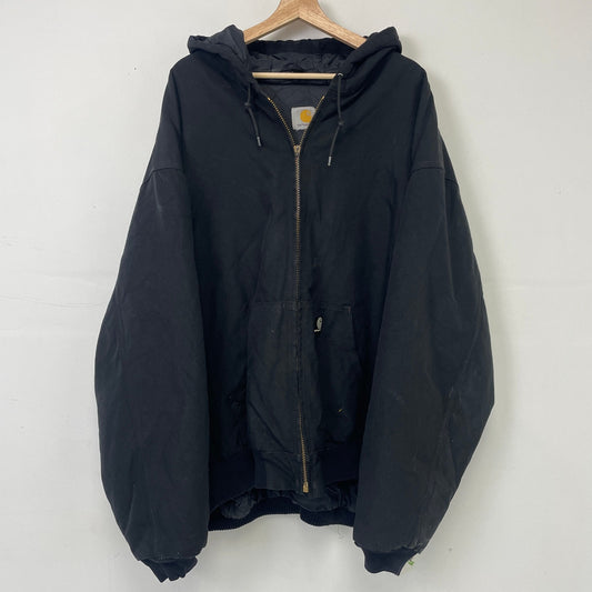 Vintage Carhartt hooded black jacket XXL