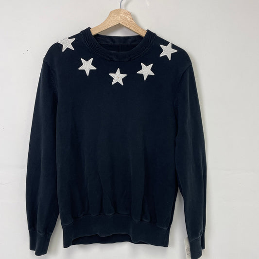 Givenchy star embroidery black crewneck S