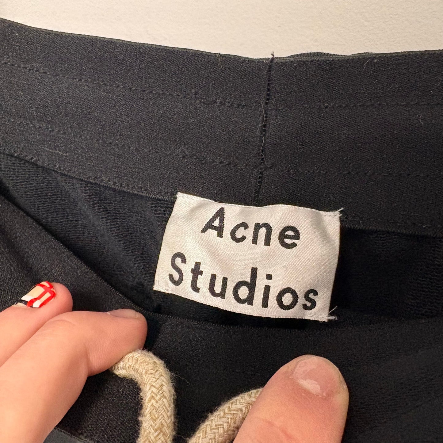 Acne Studios Men's Drawstring Jogger slim sweat pants Medium