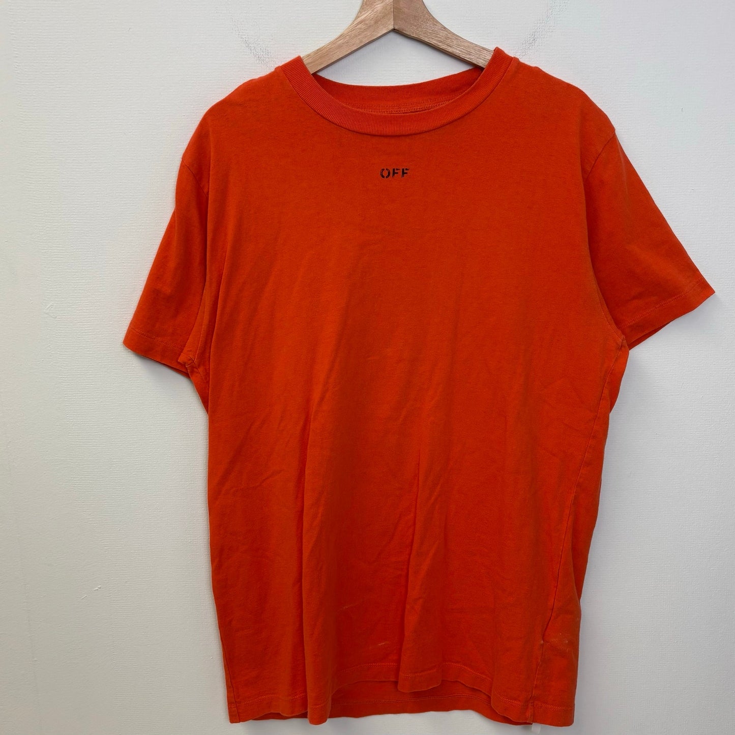 Off-White Stencil Slim Tee Orange/Black M