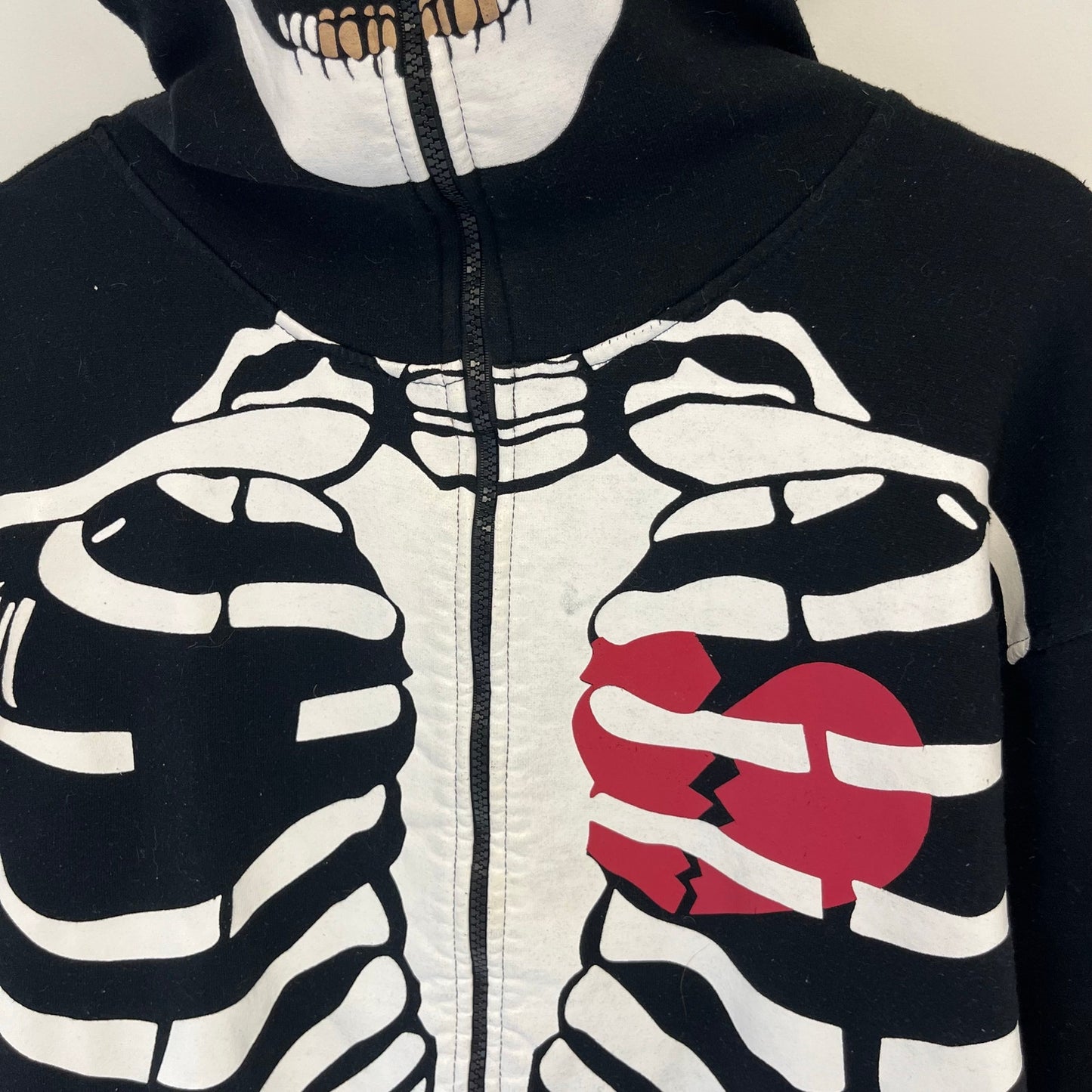 Y2K Mecca Skeleton Full Zip Sweater M