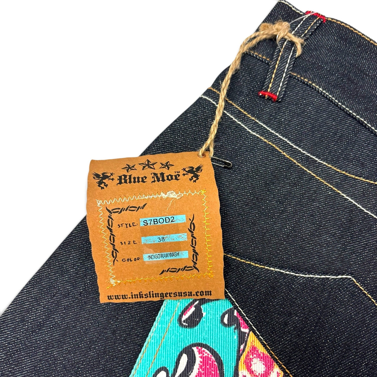 New Vintage Ink Slingers USA Jeans 38