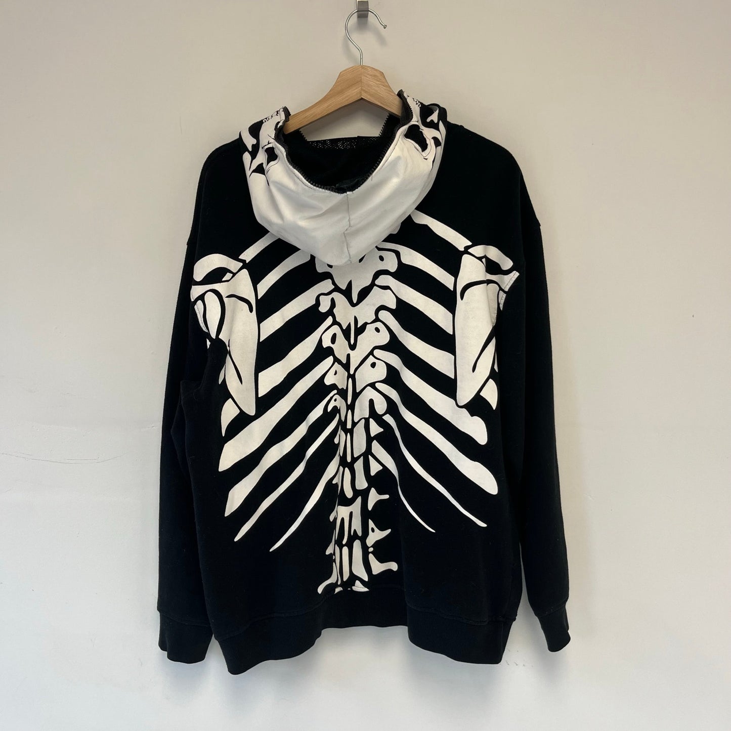 Y2K Mecca Skeleton Full Zip Sweater M