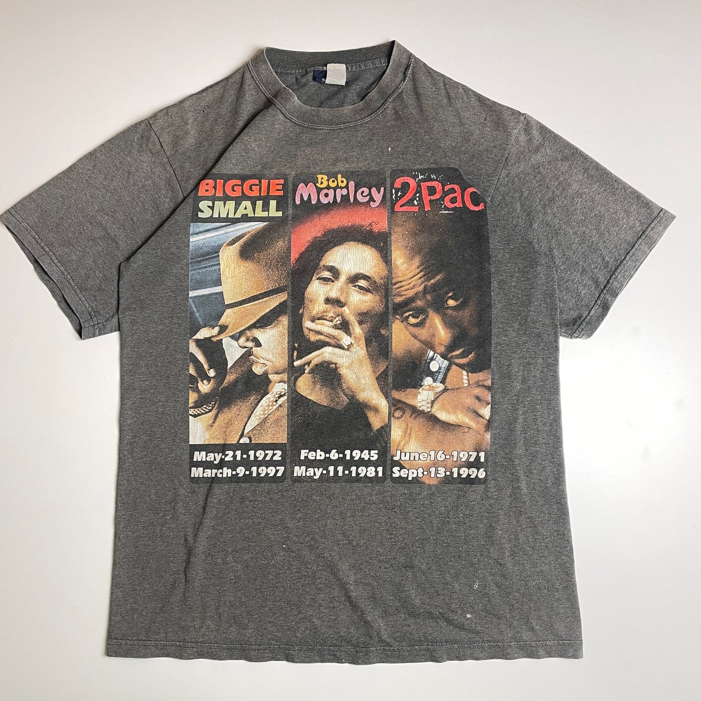 90s lugs Tupac B.I.G Marley tee XL