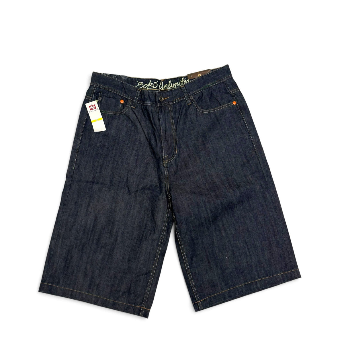 New Vintage Ecko Unltd Embroidered Denim Shorts 36