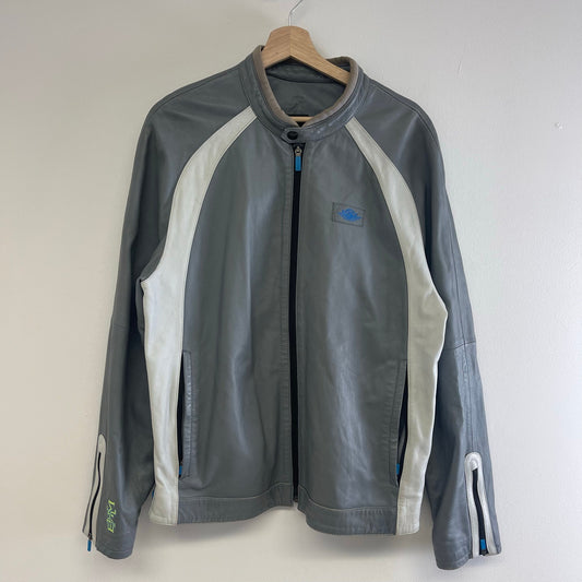 Air Jordan Lamb Leather Motorcycle Jacket  L