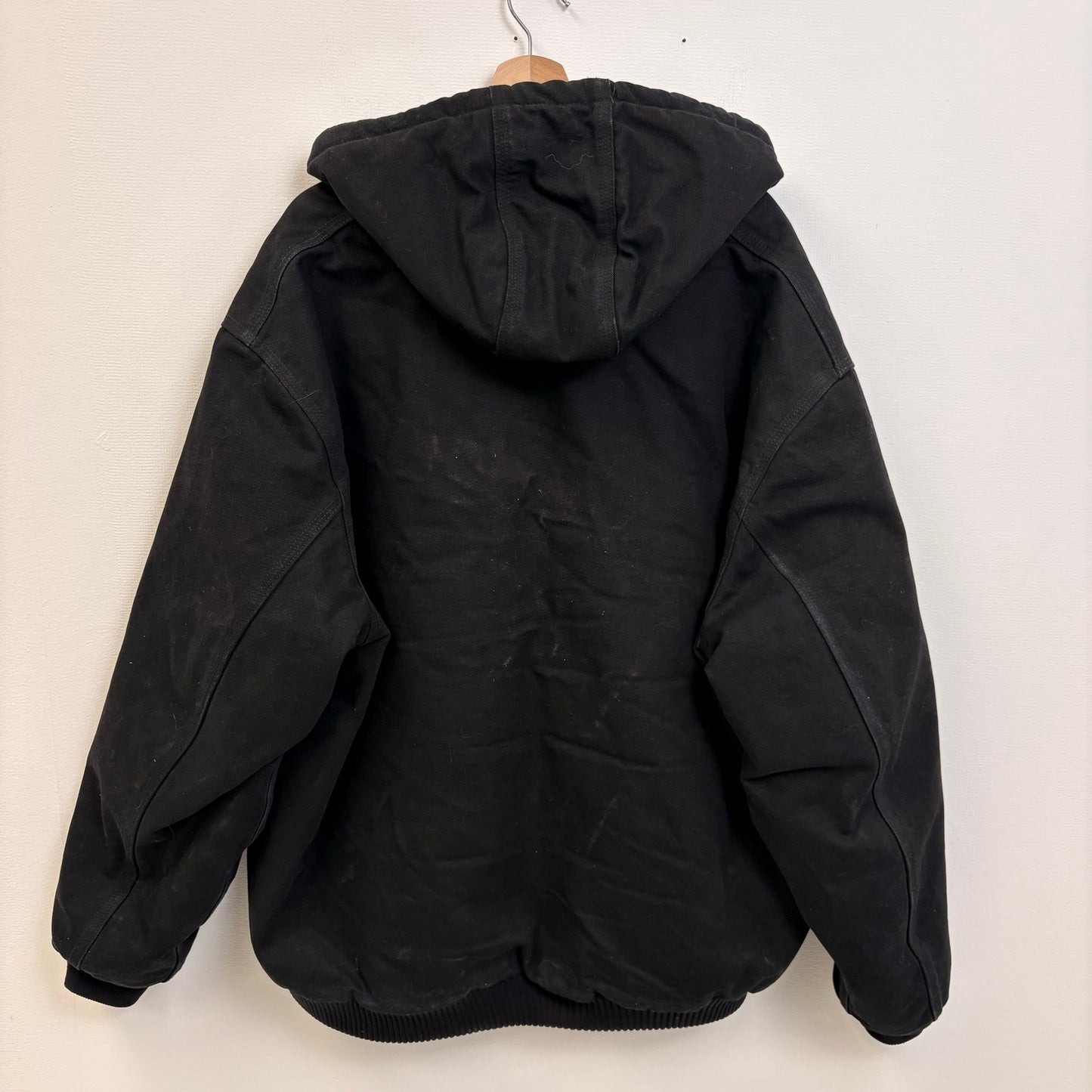 Vintage Carhartt Black Active Hoodie Jacket XXL