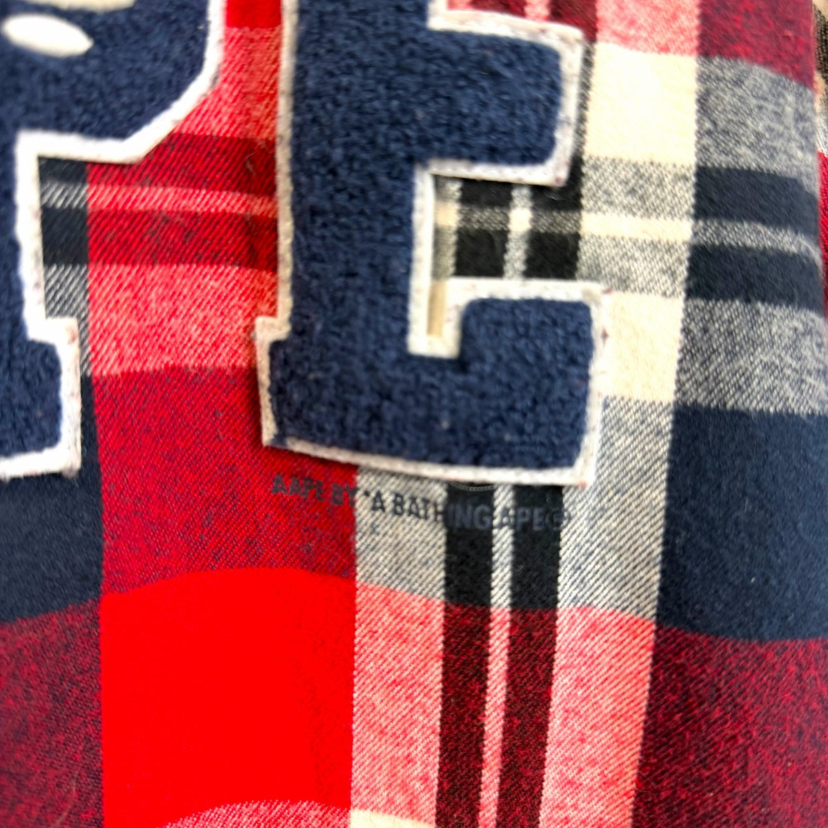 Aape By A Bathing Ape Bape Button Up Plaid Flannel XL