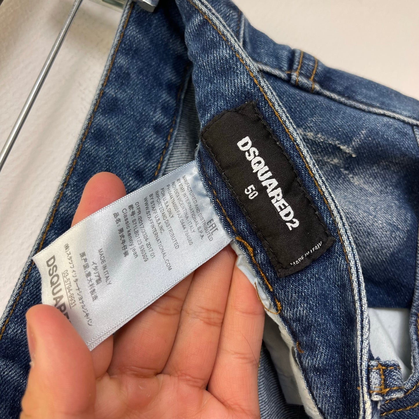Dsquared2 Distressed Patches Slim Jeans 34