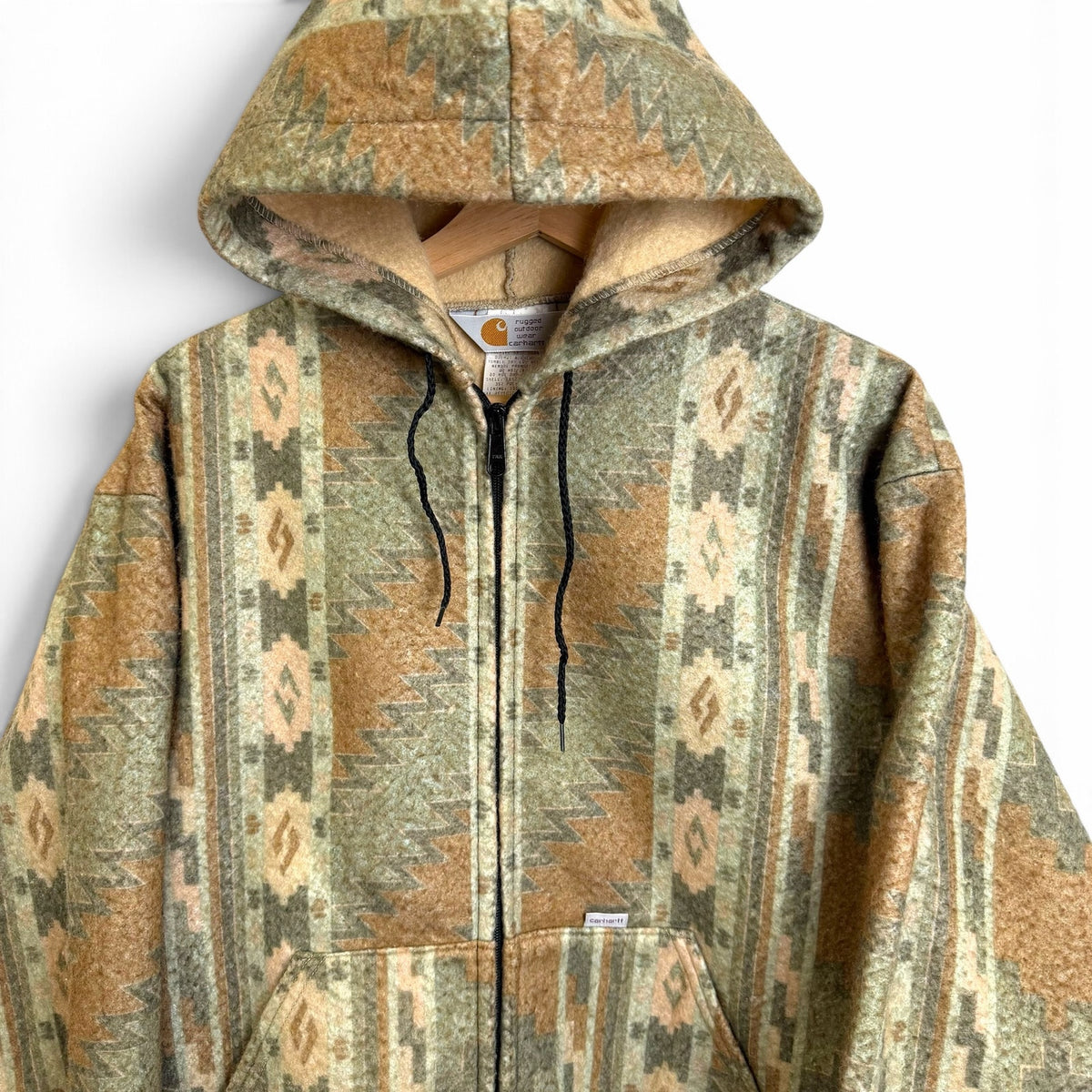 Vintage Carhartt Made In USA Aztec Active Jacket L
