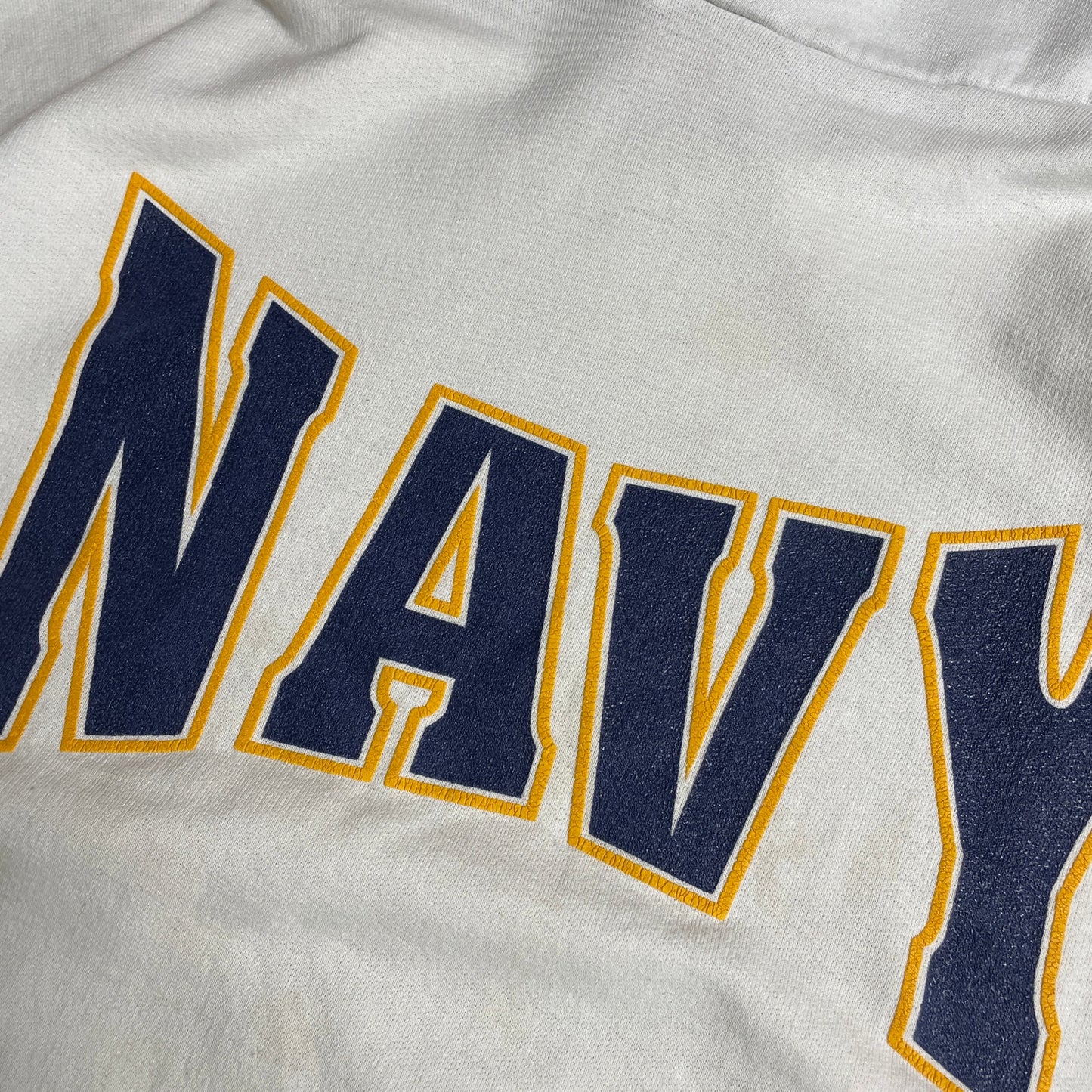 Navy vintage 90's contrast pocket hoodie L