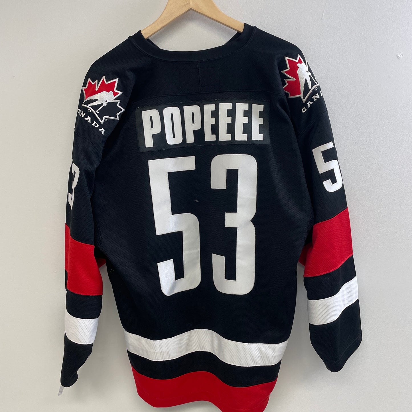 Vintage Nike Team canada hockey jersey black M