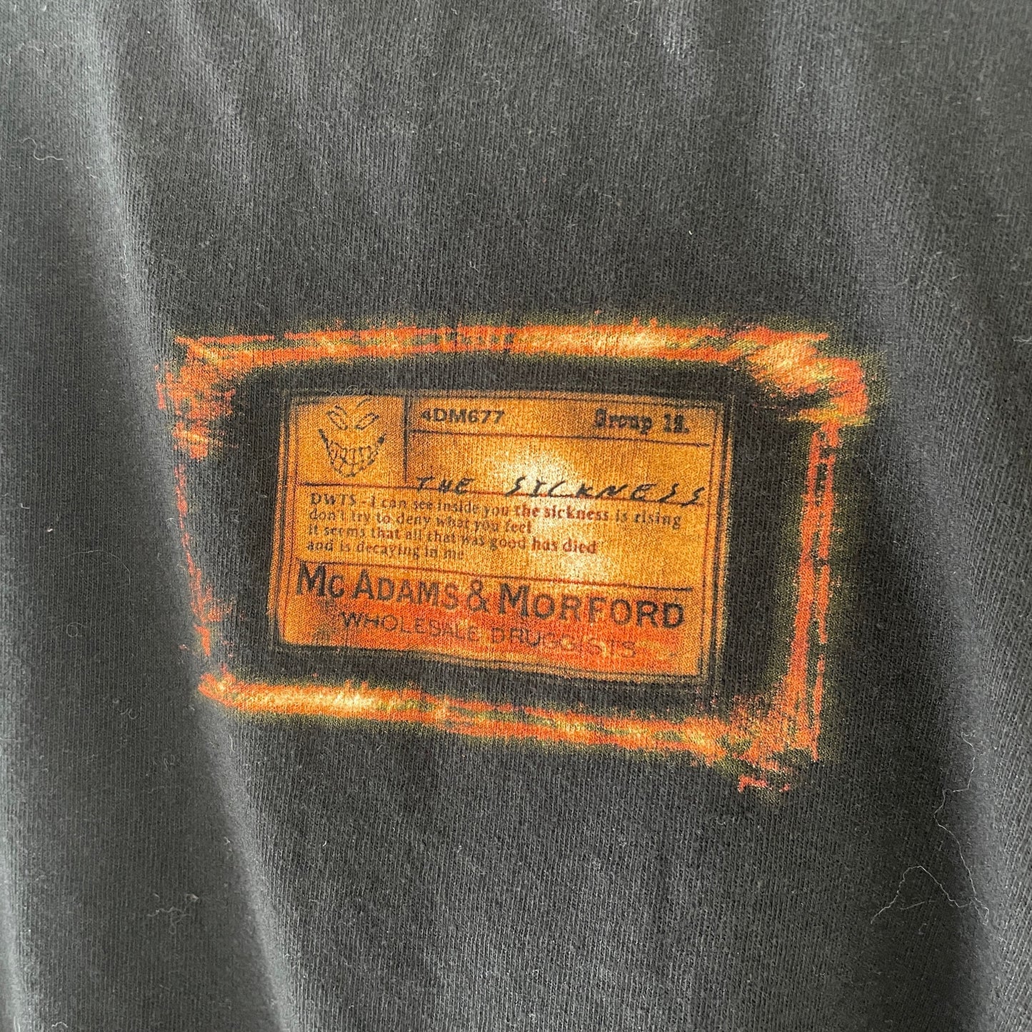 Vintage Disturbed giant tag band tee XXL