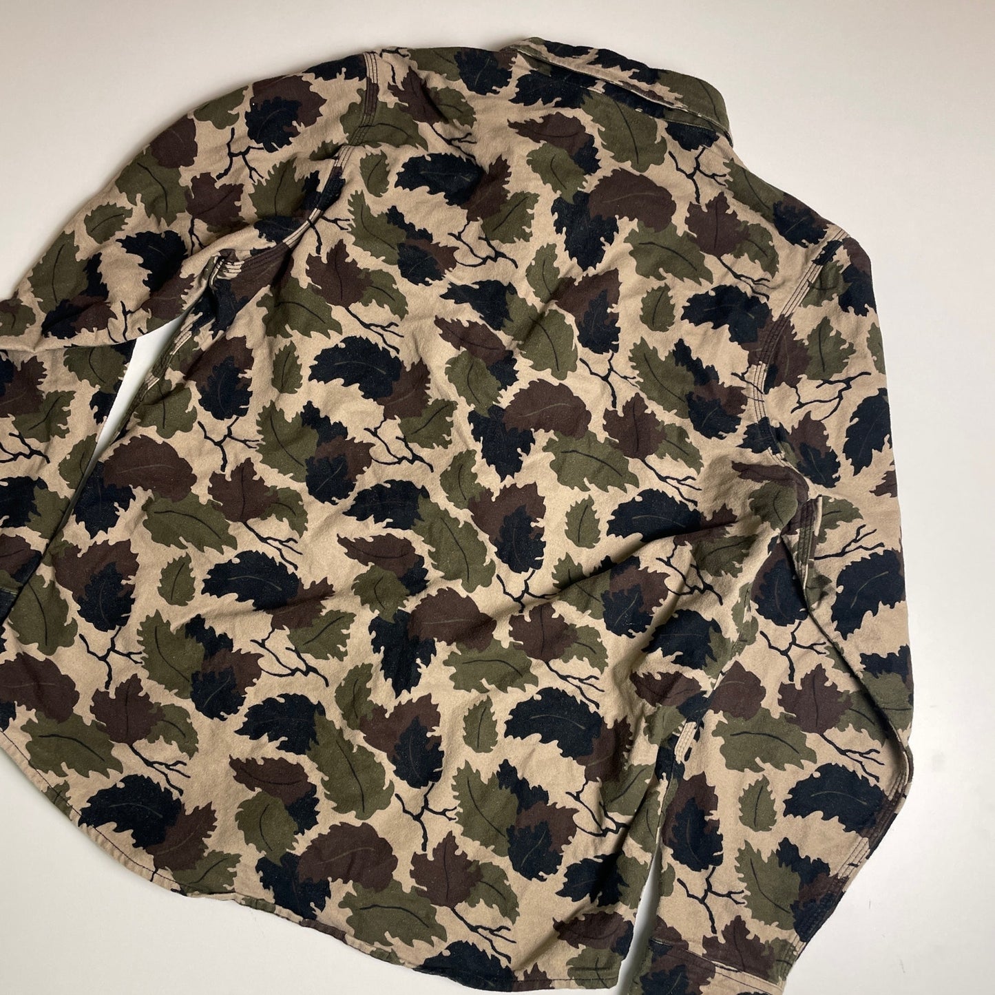 Carhartt WIP camo fleece button up M