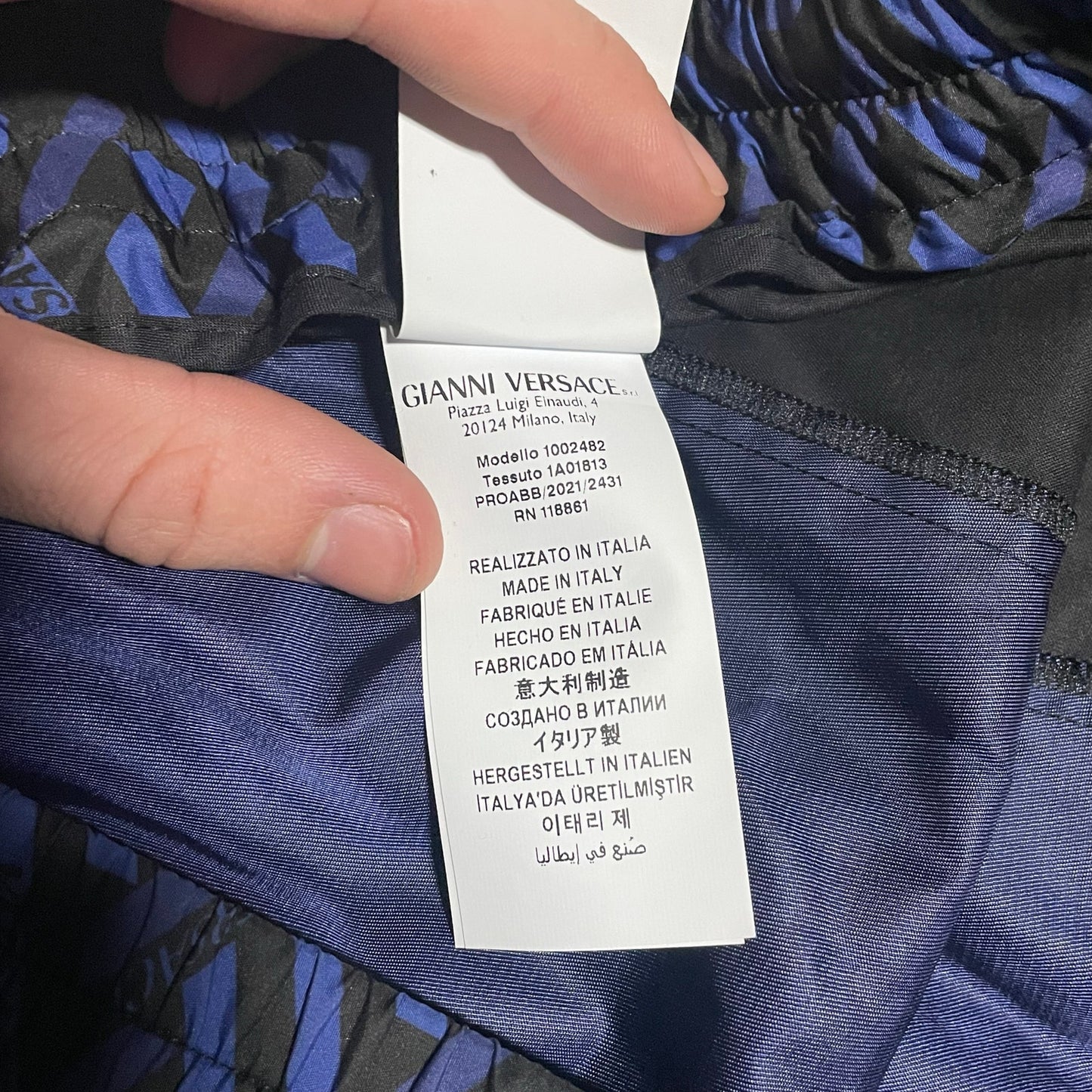 Versace La Greca monogram track pant DS