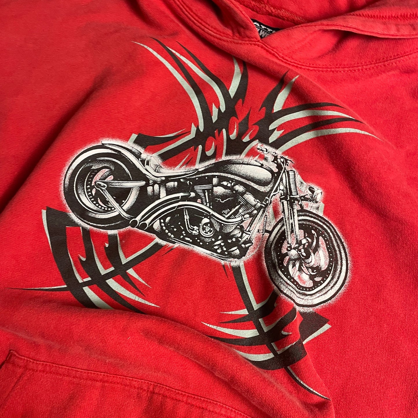 Motorcycle y2k vintage hoodie