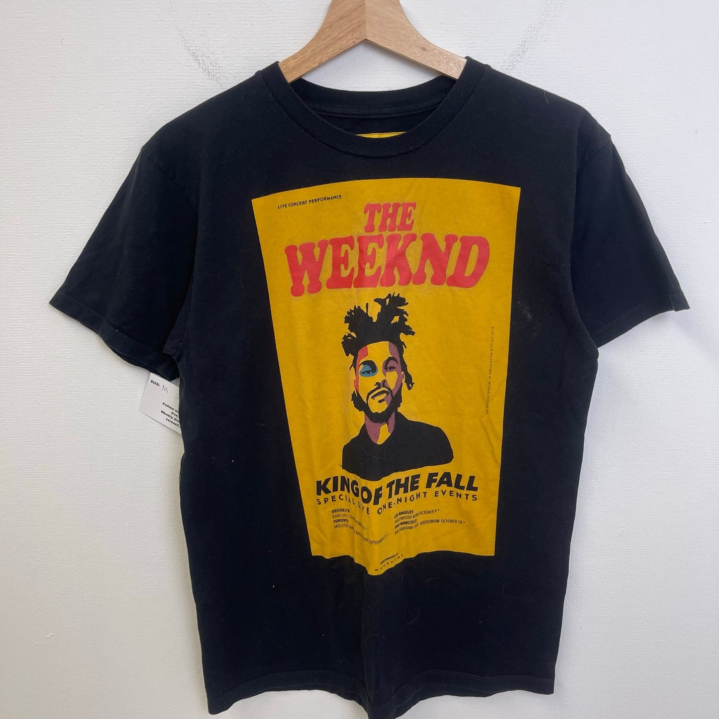 2014 The Weeknd XO King Of The Fall Tour Merch Shirt M