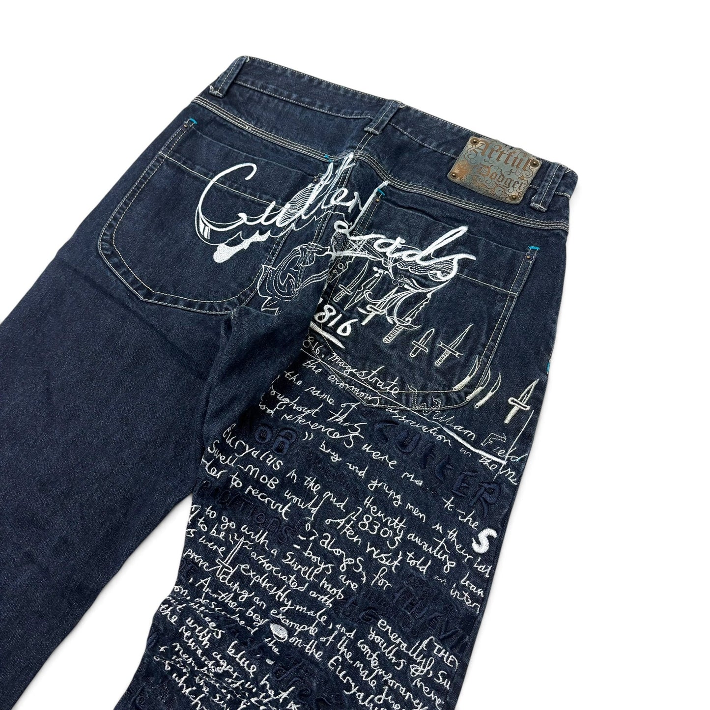 Y2K Artiful Dodger Dark Wash Jeans Size 32