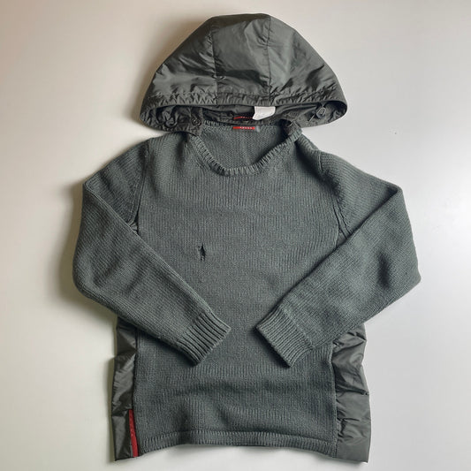 Prada archive hooded knit sweater M