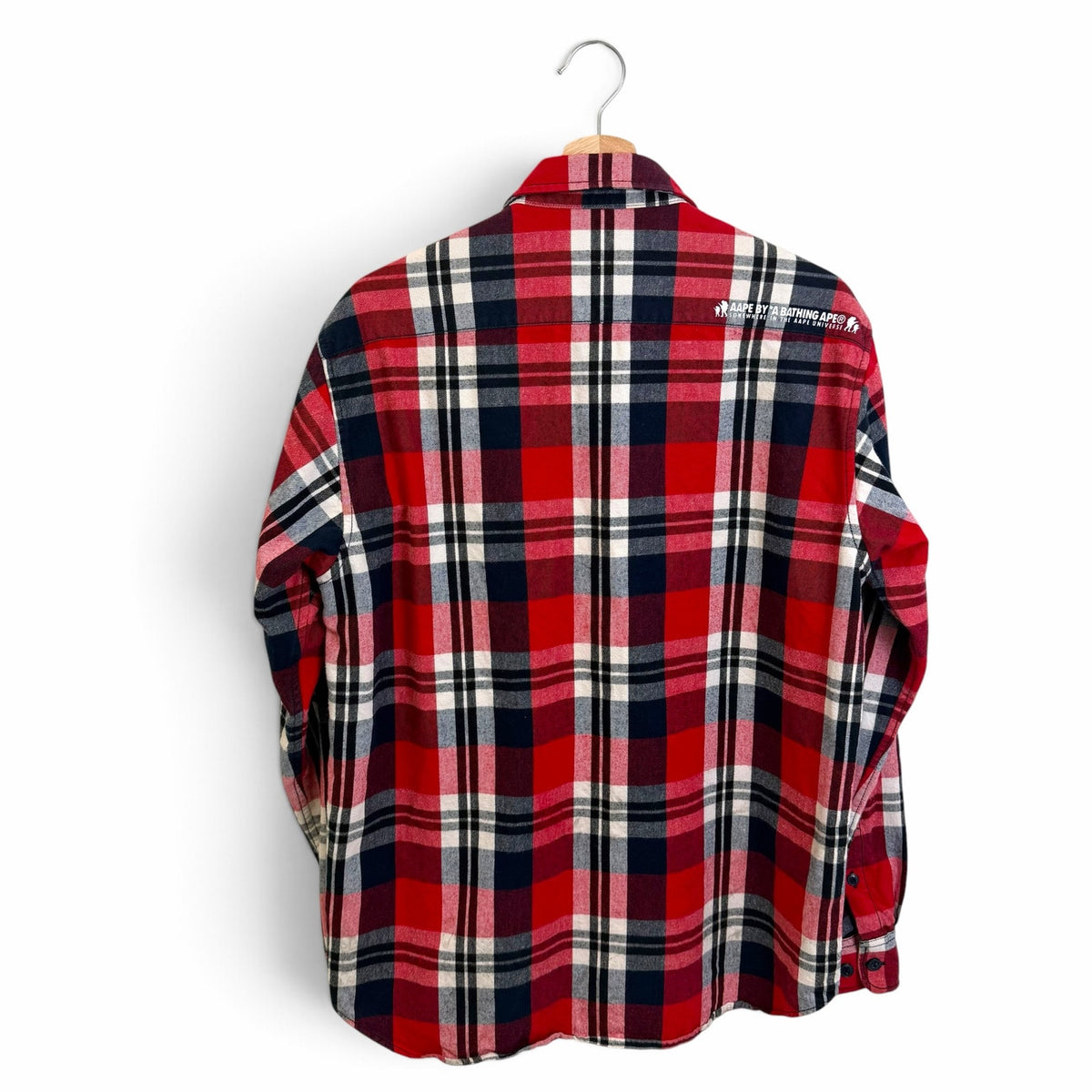 Aape By A Bathing Ape Bape Button Up Plaid Flannel XL