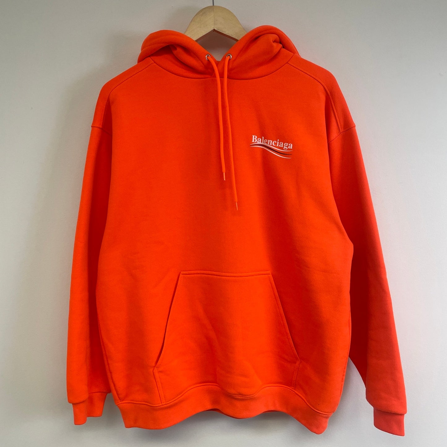 Balenciaga Campaign Logo orange Hoodie S (fit L/XL)