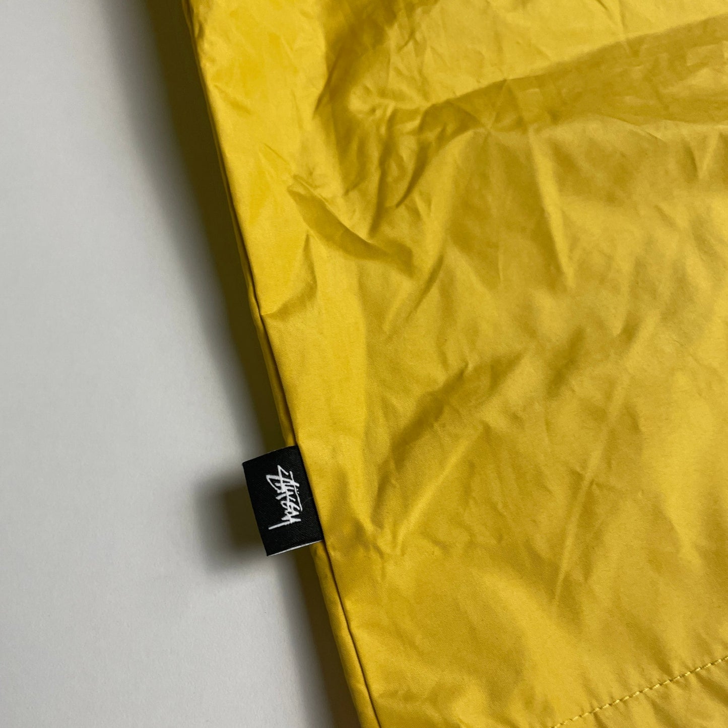 Stussy yellow windbreaker jacket NWT S