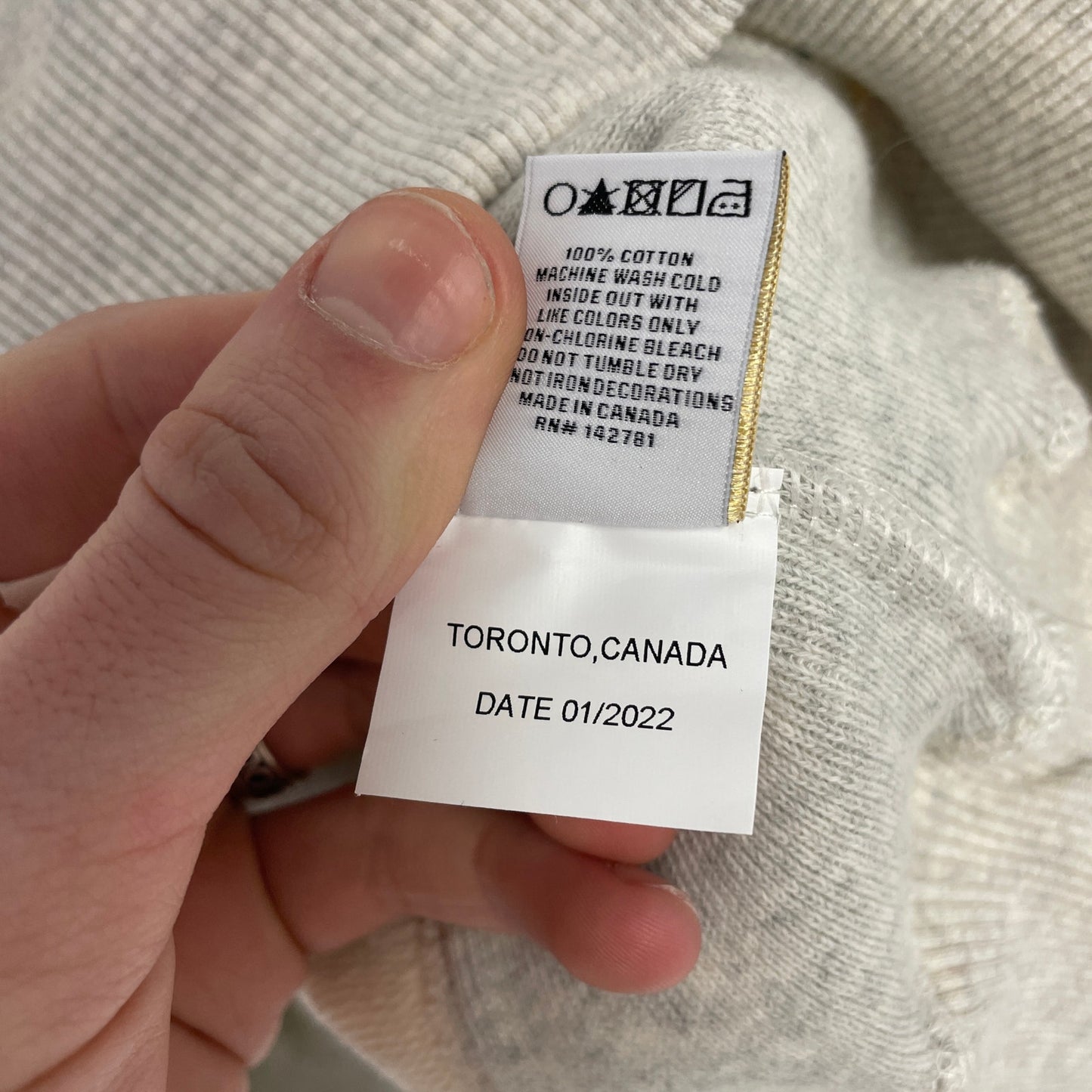 Aime Leon Dore Tonal Logo beige Hoodie L NEW