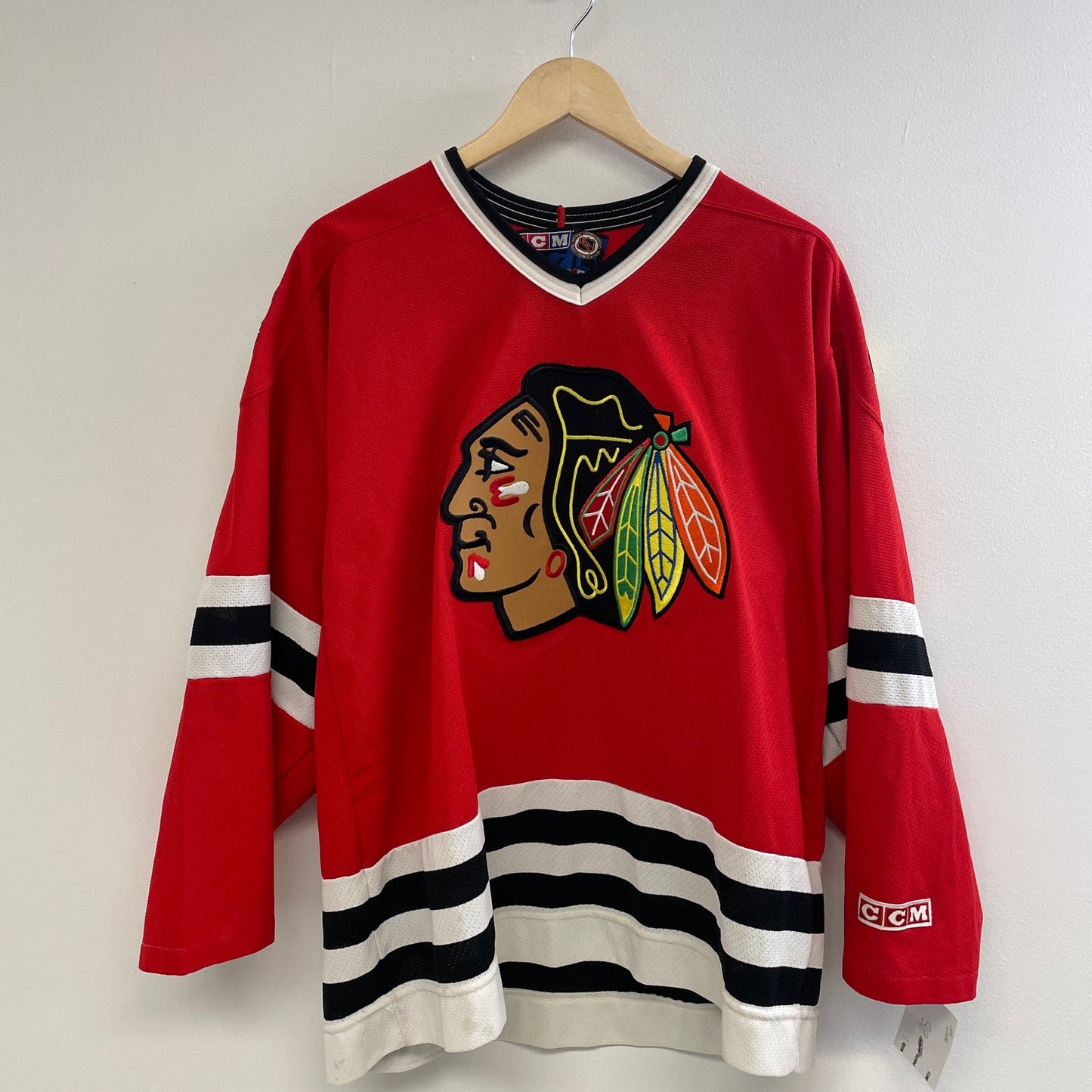 Vintage 90s Chicago Blackhawks Hockey Jersey L