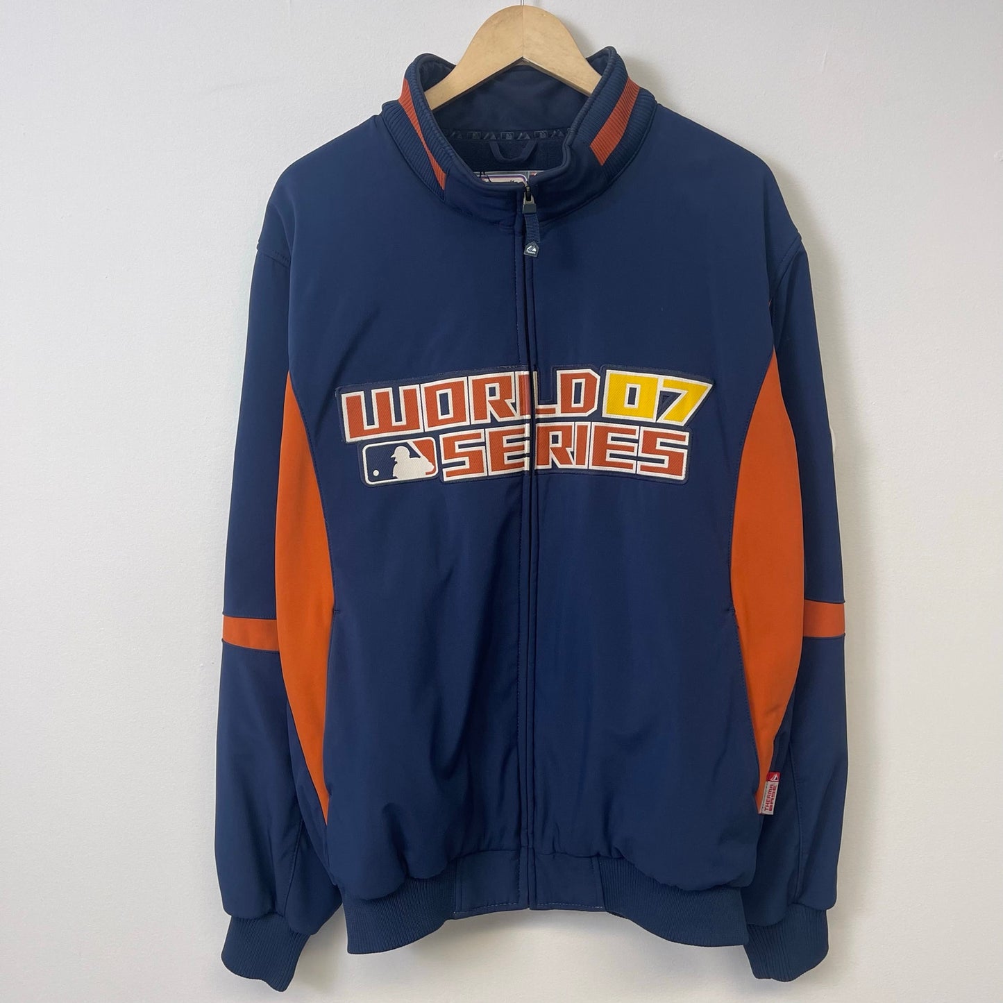 MLB World Series Jacket Blue Baseball jacket XL