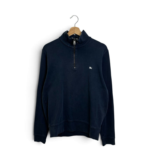 Burberry London Cotton Quarter-Zip Sweater M
