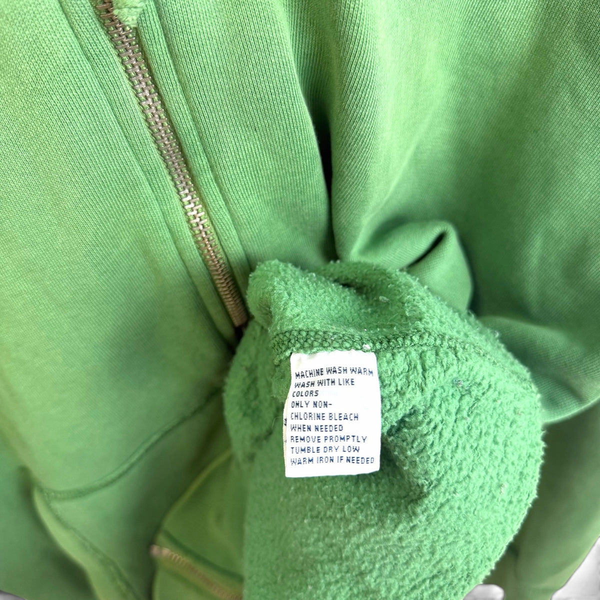 Polo Ralph Lauren Green Zip Up Sweatshirt Aztec Hood L