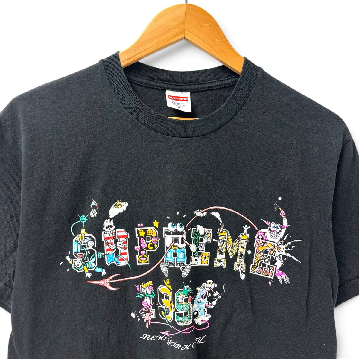 Supreme Varsity Black Tee SS24 M