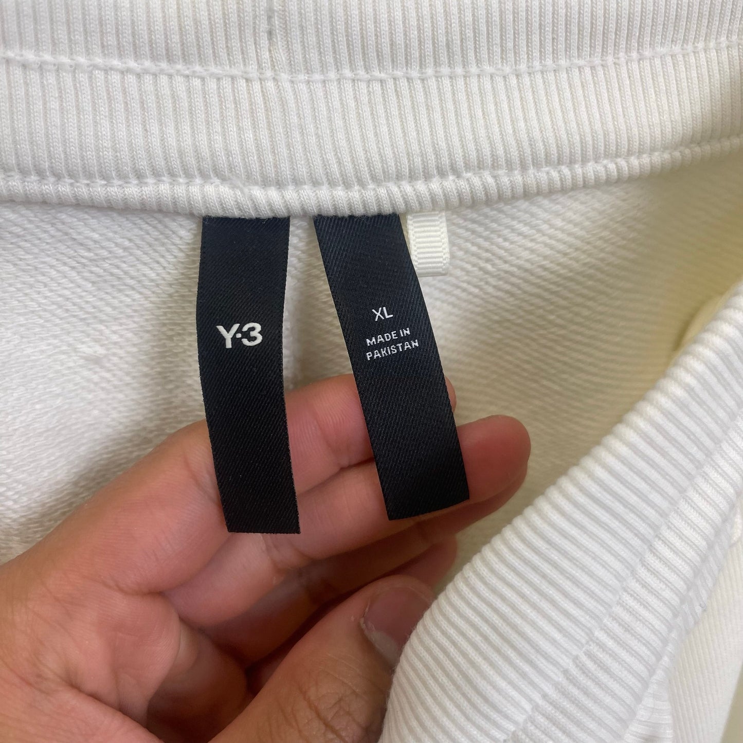 Y-3 white joggers sweatpants XL