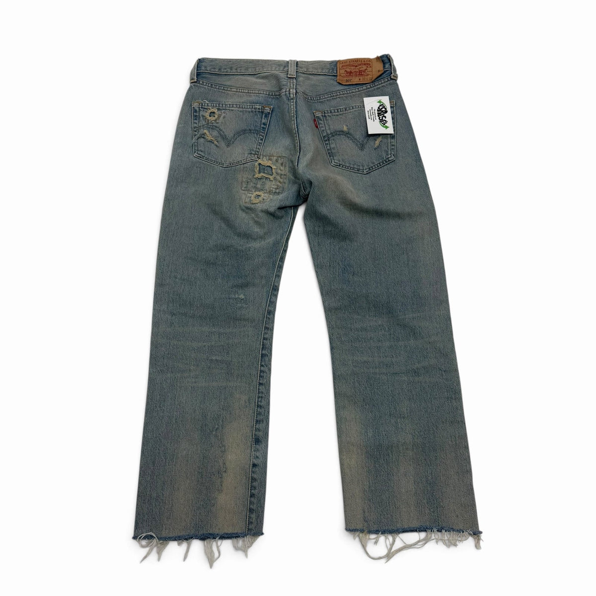 Levi 501 Patch Work Repaired Jeans 32x28