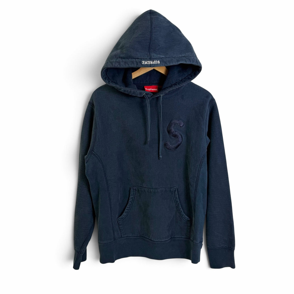 Supreme Navy S Logo Sweatshirt S