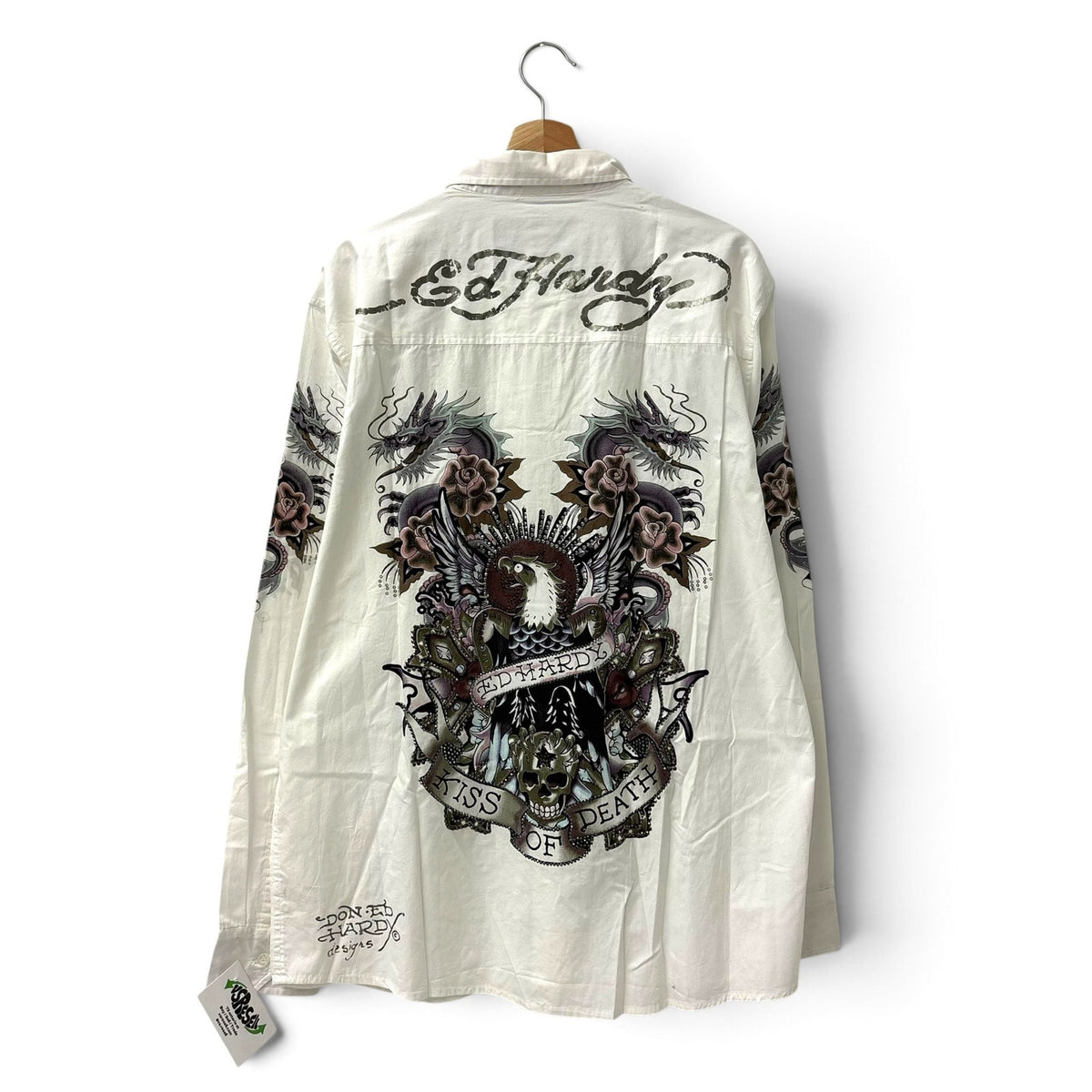 Vintage Ed Hardy Button Up Shirt L