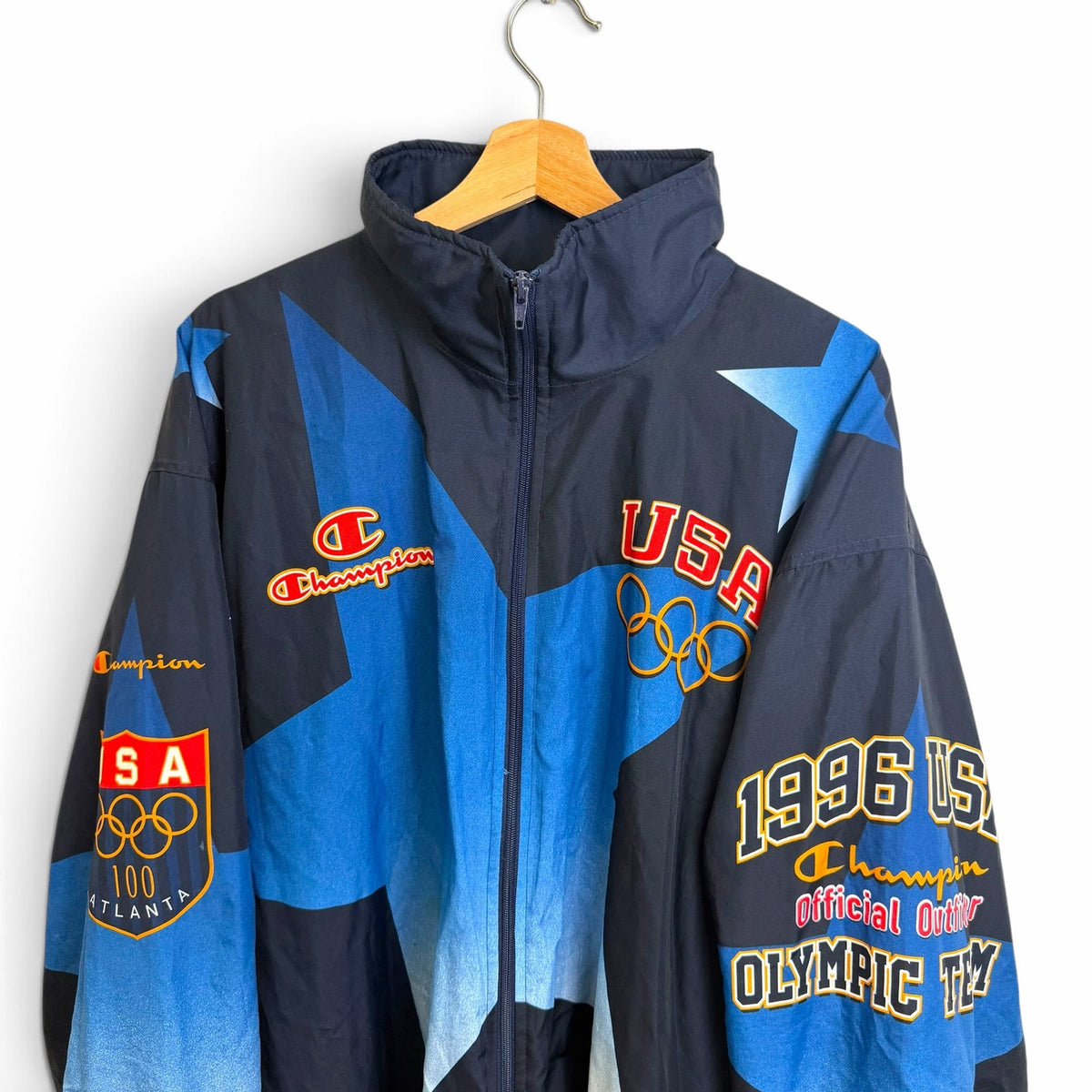 Champion USA Olympics Windbreaker Jacket XXL