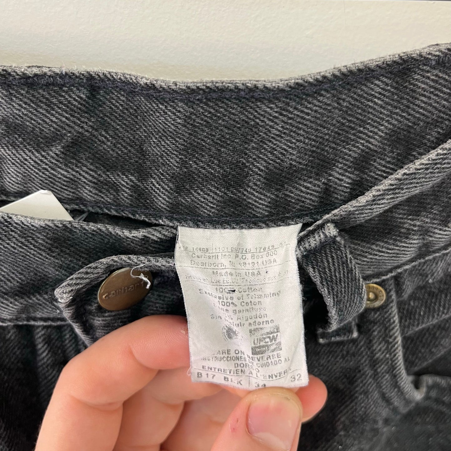 Vintage Carhartt Black Jeans 34