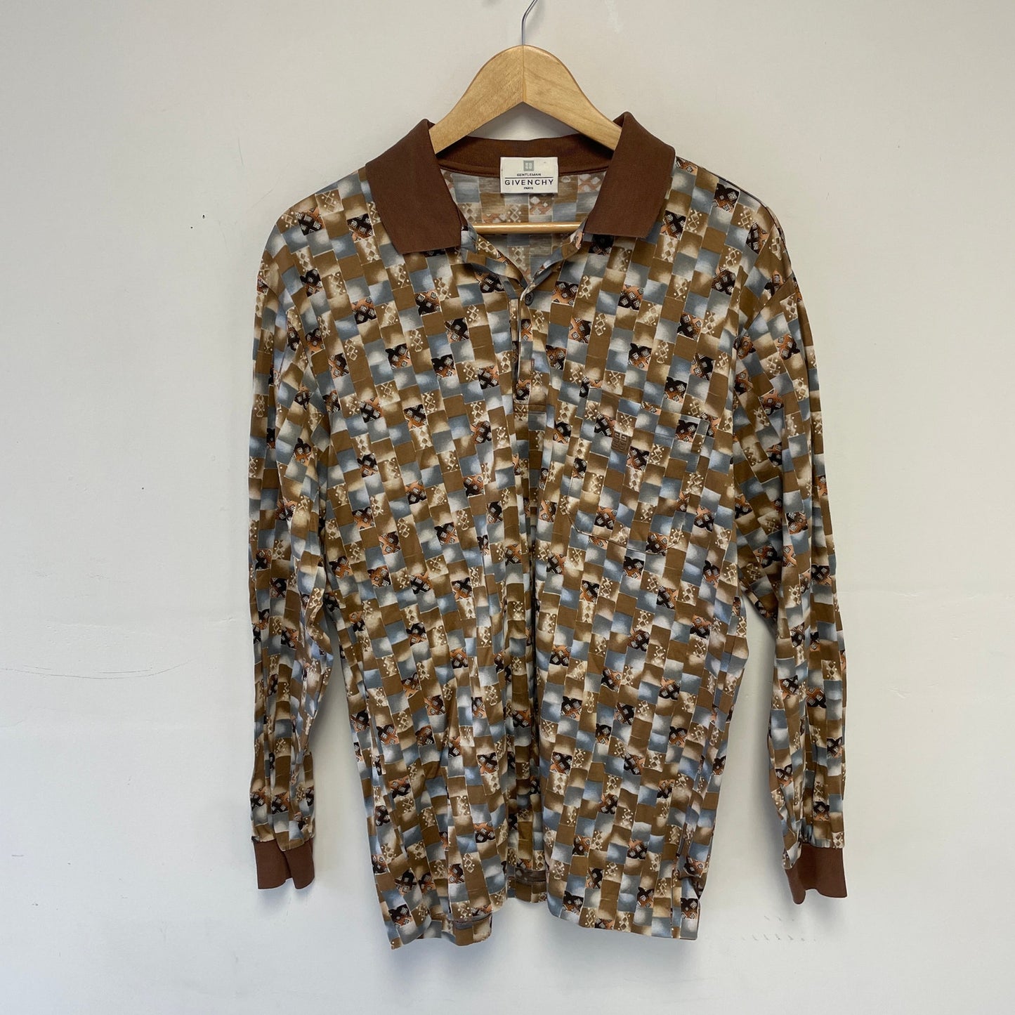 Givenchy patterened button Up Shirt L