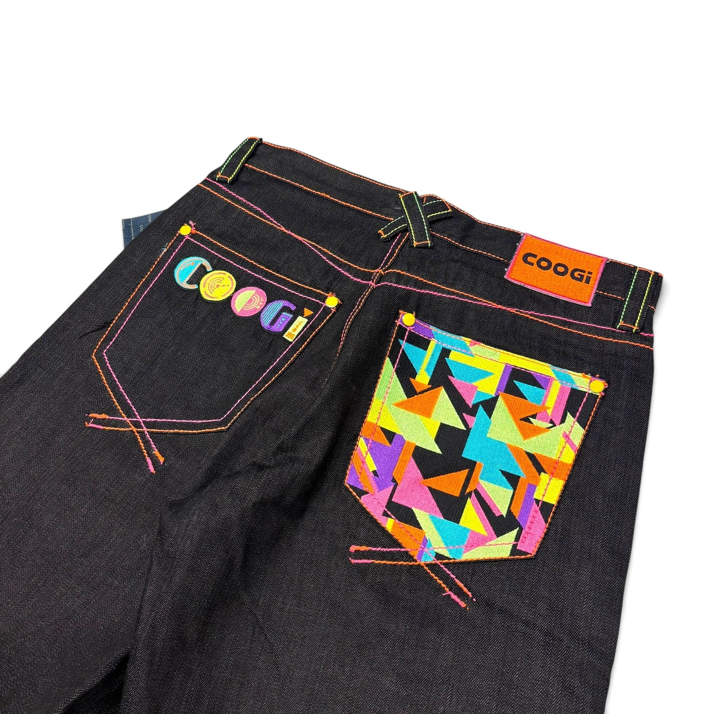 New Y2K Coogi Geometric Baggy Jeans 34