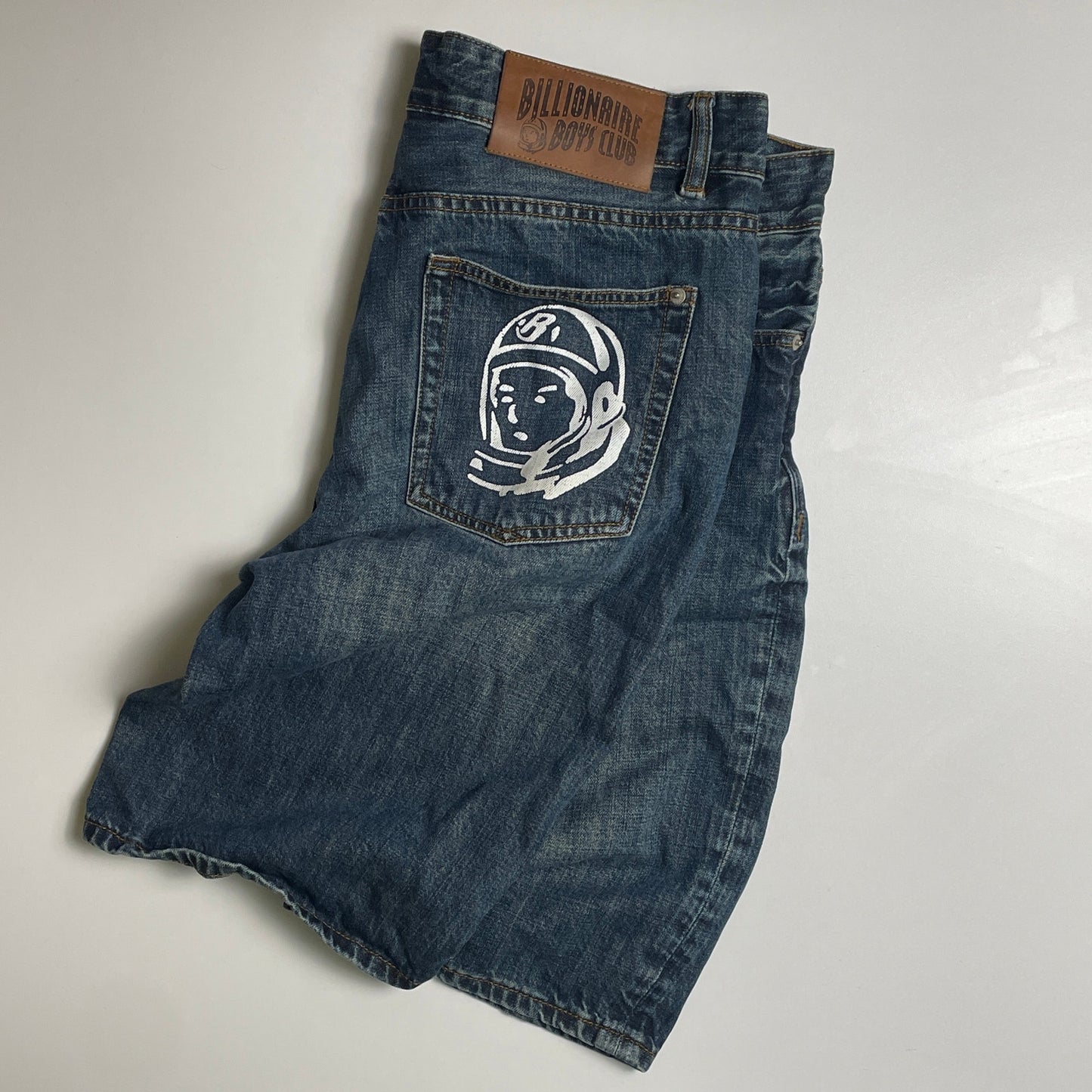 BBC astronaut denim shorts 36