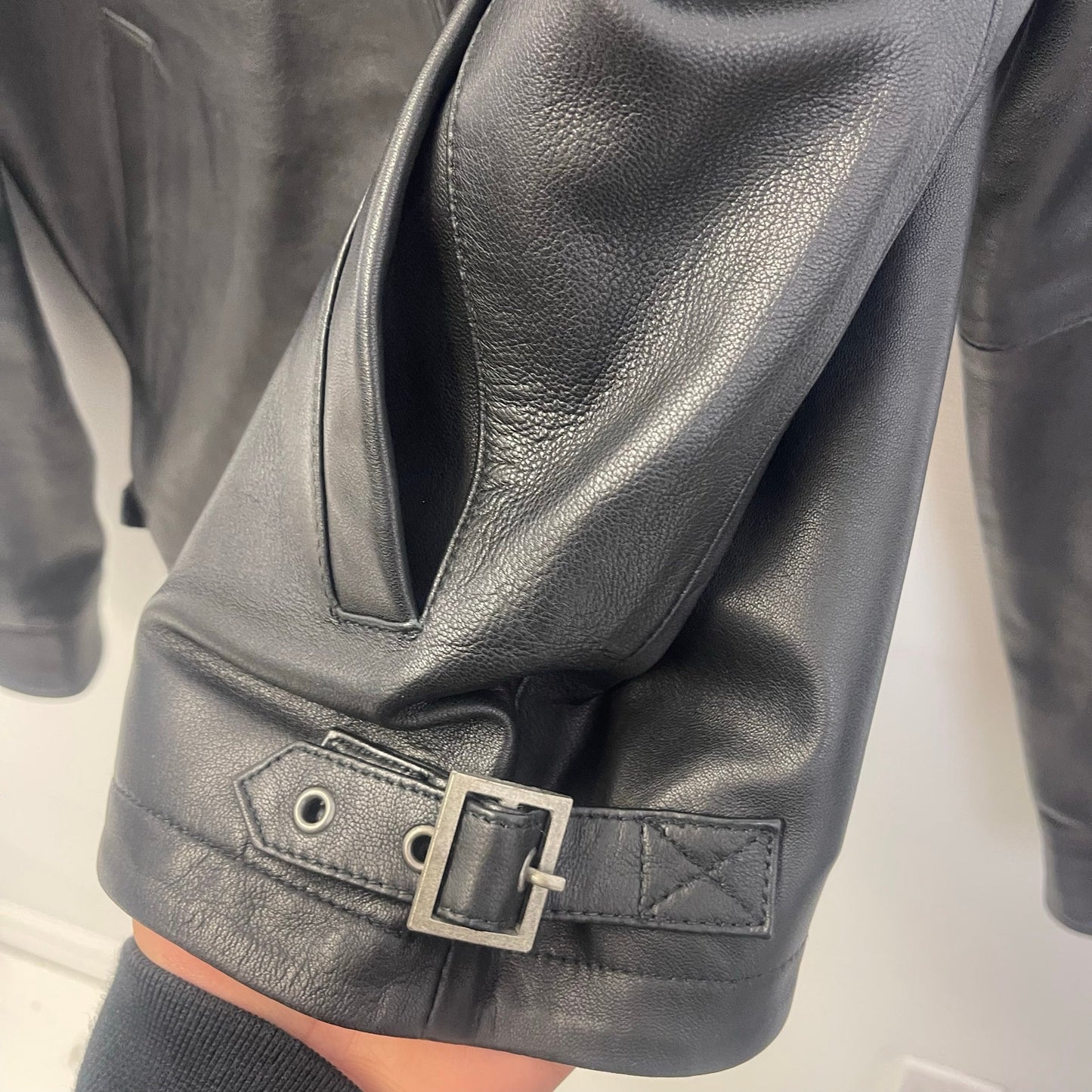 No Maintenance black leather jacket S NWT