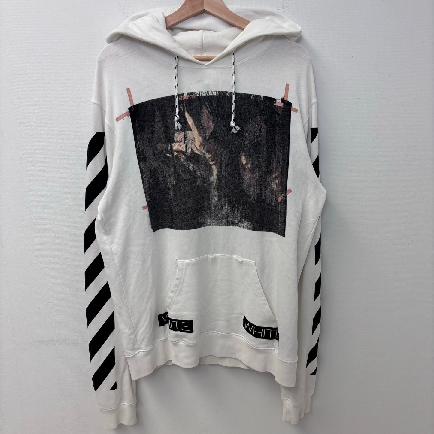 Off-White 2015 Caravaggio Religion Diagonal Hoodie
