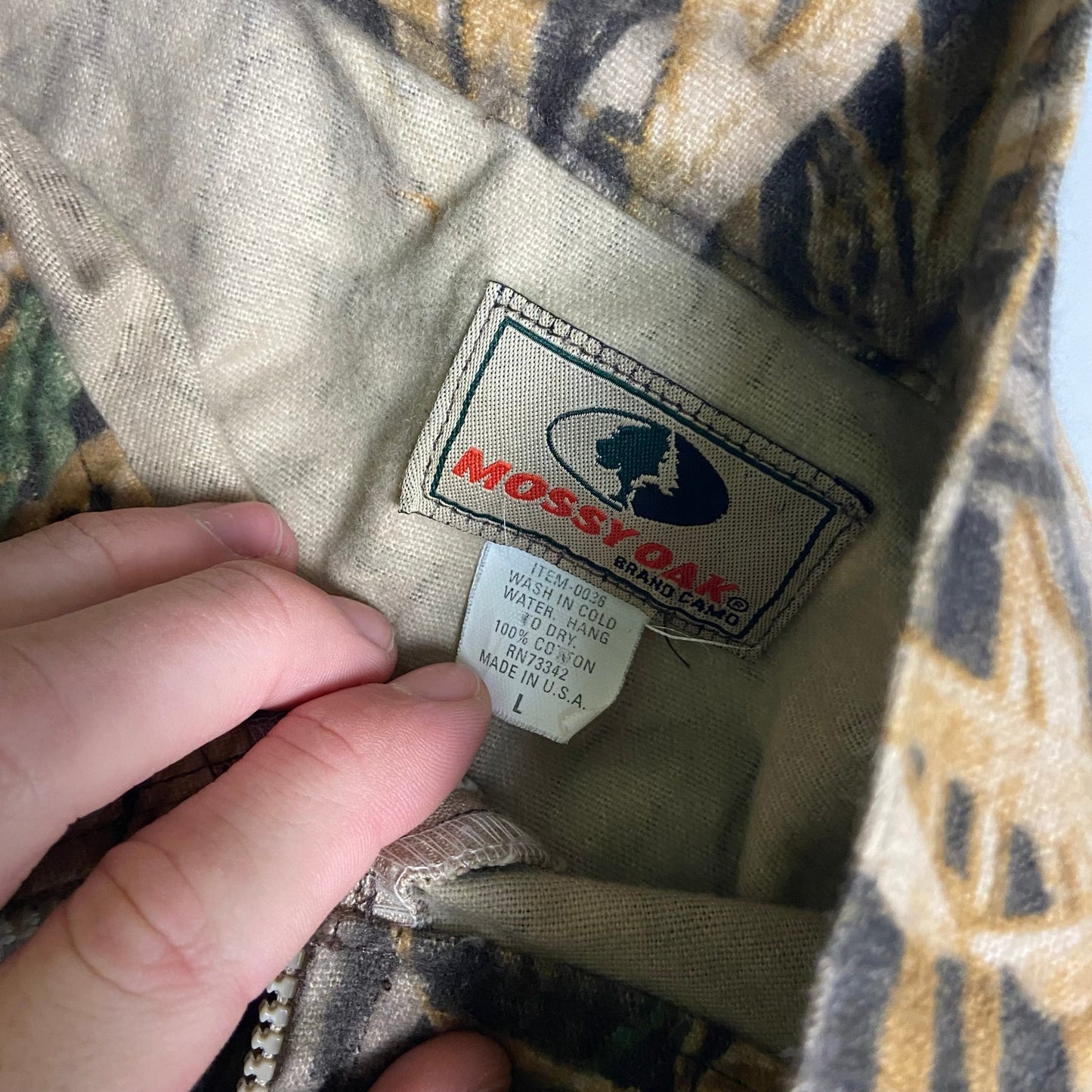 Vintage camo mossy oak jacket