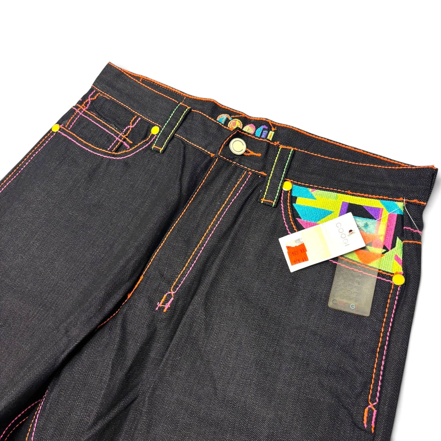 New Y2K Coogi Geometric Baggy Jeans 34