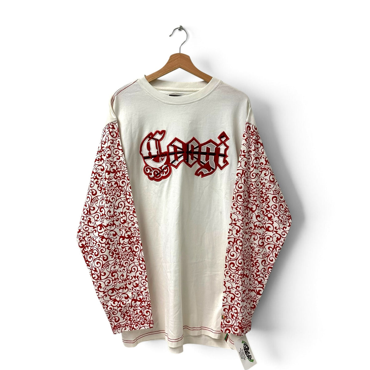 Vintage Coogi Spellout Long Sleeve Shirt XL