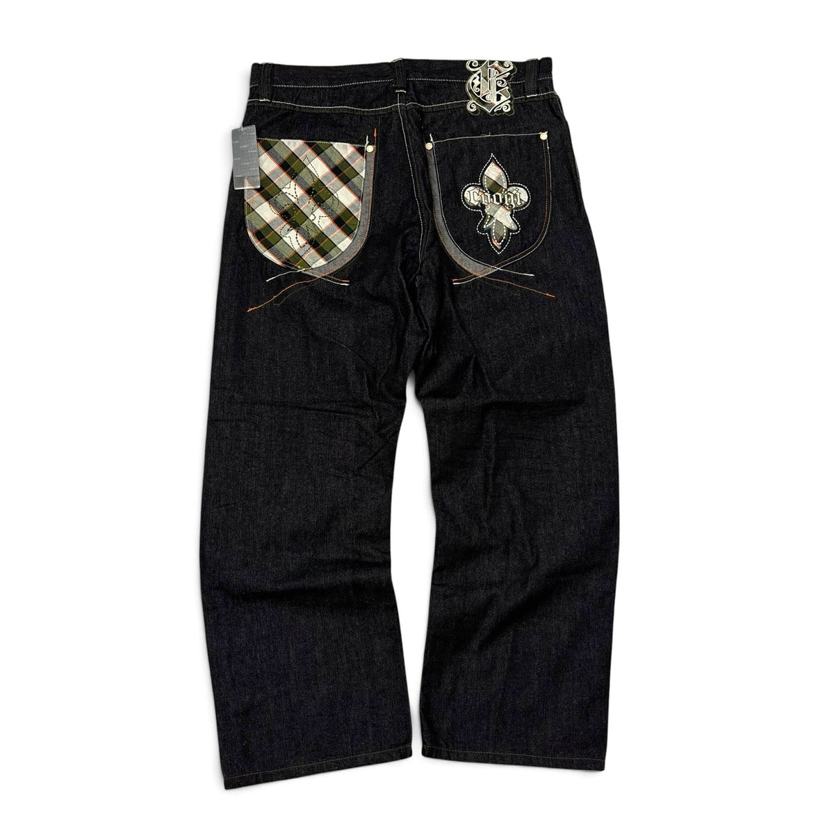 New Vintage Coogi Spade Print Baggy Jeans 38