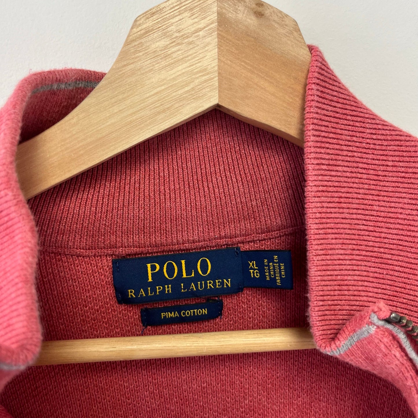 Polo Waffle 1/4 Zip Sweater XL