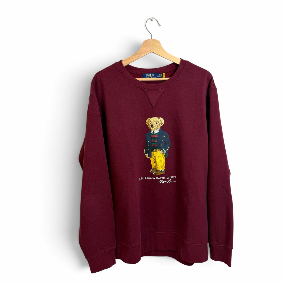 Polo Bear Ralph Lauren Red Sweater XL