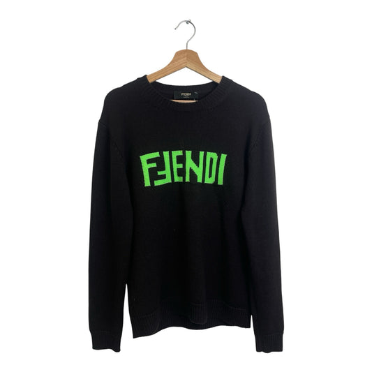 Fendi Roma Neon Knit Crewneck M